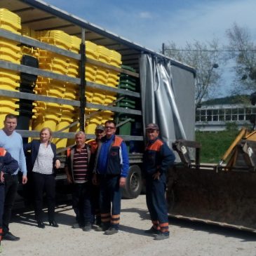 JKP “Rad” kroz projekt Fonda za zaštitu okoliša nabavio novih 616 žutih kanti za selektiranje otpada!
