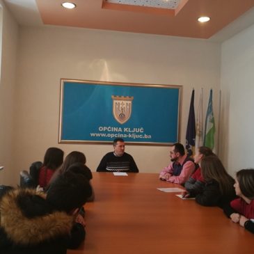 Učenici OŠ “Velagići” u okviru CIVITAS projekta posjetili općinskog načelnika Nedžada Zukanovića