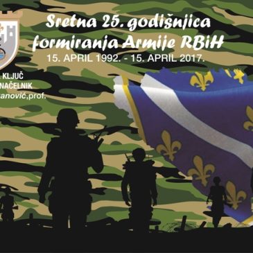 Čestitka povodom 25. godina od formiranja Armije Republike Bosne i Hercegovine