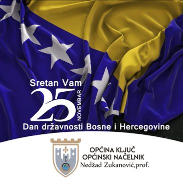 Čestitka za Dan državnosti Bosne i Hercegovine